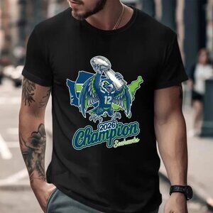 Seattle Seahawks Super Bowl LX Champions T-Shirt, Seahawks Champions 73